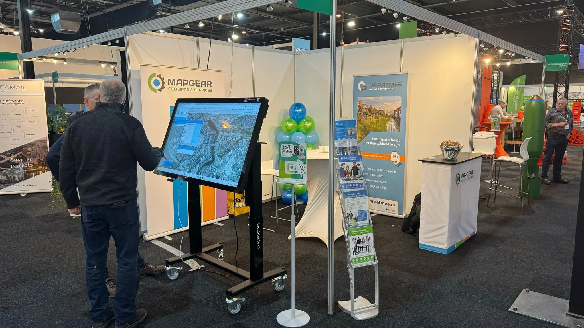 TouchTable op een beurs