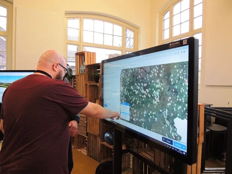 GIS-analyse op de Digitale Kaartentafel